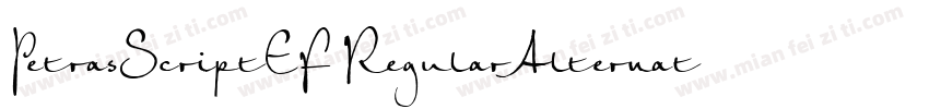 PetrasScriptEF RegularAlternate字体转换